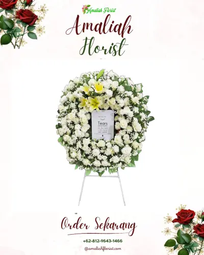 Krans Bunga Duka Cita di Mugarsari